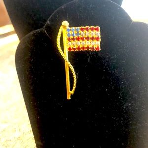 American Flag Brooch